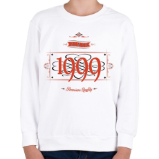 PRINTFASHION since-1999-red-black - Gyerek pulóver - Fehér