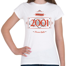 PRINTFASHION since-2001-red-black - Női póló - Fehér női póló