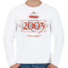 PRINTFASHION since-2003-red-black - Férfi pulóver - Fehér férfi pulóver, kardigán