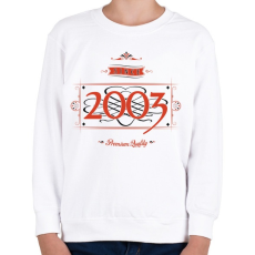 PRINTFASHION since-2003-red-black - Gyerek pulóver - Fehér