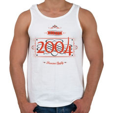 PRINTFASHION since-2004-red-black - Férfi atléta - Fehér