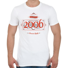 PRINTFASHION since-2006-red-black - Férfi póló - Fehér férfi póló