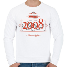 PRINTFASHION since-2008-red-black - Férfi pulóver - Fehér férfi pulóver, kardigán