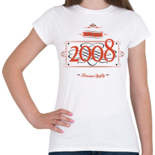 PRINTFASHION since-2008-red-black - Női póló - Fehér női póló