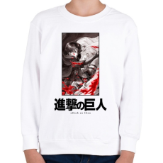 PRINTFASHION Singeki no kjodzsin - Gyerek pulóver - Fehér