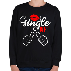 PRINTFASHION Single AF - Gyerek pulóver - Fekete