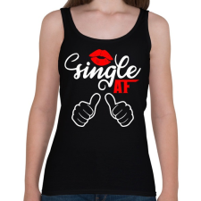 PRINTFASHION Single AF - Női atléta - Fekete női trikó