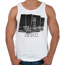 PRINTFASHION Siófok (GTA stílus) - Férfi atléta - Fehér atléta, trikó