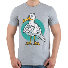 PRINTFASHION Sirály - Férfi póló - Sport szürke férfi póló