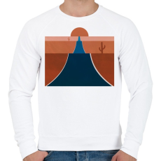 PRINTFASHION Sivatag 4 - Férfi pulóver - Fehér