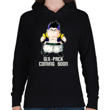 PRINTFASHION SIX -PACK COMING SOON - Női kapucnis pulóver - Fekete női pulóver, kardigán