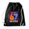 PRINTFASHION six seven 67 - Sportzsák, Tornazsák - Fekete