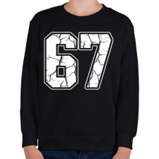 PRINTFASHION Six Seven - Gyerek pulóver - Fekete gyerek pulóver, kardigán