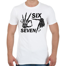 PRINTFASHION six seven kéz - Férfi póló - Fehér férfi póló