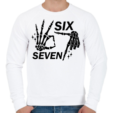 PRINTFASHION six seven kéz - Férfi pulóver - Fehér férfi pulóver, kardigán