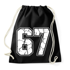 PRINTFASHION Six Seven - Sportzsák, Tornazsák - Fekete tornazsák