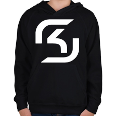 PRINTFASHION Sk logo - Gyerek kapucnis pulóver - Fekete