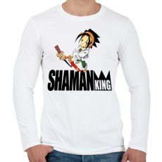 PRINTFASHION SK Yoh Asakura - Férfi hosszú ujjú póló - Fehér