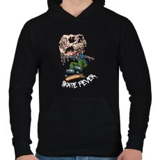 PRINTFASHION Skate fever - Férfi kapucnis pulóver - Fekete