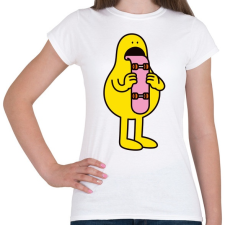 PRINTFASHION Skate-toung - Női póló - Fehér női póló