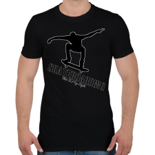 PRINTFASHION Skatedoarding - Férfi póló - Fekete férfi póló