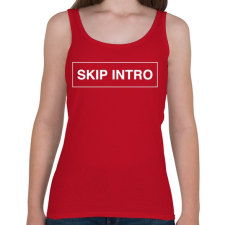 PRINTFASHION Skip Intro - Női atléta - Cseresznyepiros női trikó