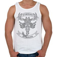 PRINTFASHION Skorpió  - Férfi atléta - Fehér atléta, trikó