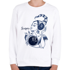 PRINTFASHION skorpió - Gyerek pulóver - Fehér gyerek pulóver, kardigán