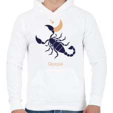 PRINTFASHION Skorpió minta - Férfi kapucnis pulóver - Fehér női pulóver, kardigán