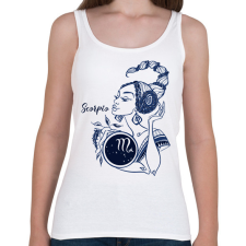 PRINTFASHION skorpió - Női atléta - Fehér női trikó