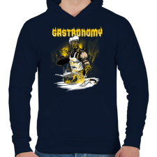 PRINTFASHION Skorpió szakács - Férfi kapucnis pulóver - Sötétkék férfi pulóver, kardigán