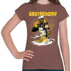 PRINTFASHION Skorpió szakács - Női póló - Mogyoróbarna