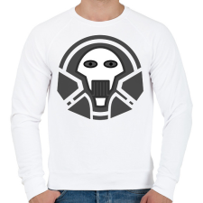 PRINTFASHION skull_1_2 - Férfi pulóver - Fehér férfi pulóver, kardigán