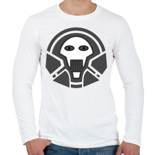 PRINTFASHION skull_1 - Férfi hosszú ujjú póló - Fehér férfi póló