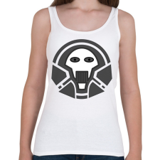 PRINTFASHION skull_1 - Női atléta - Fehér női trikó