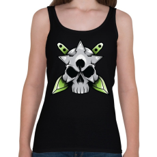 PRINTFASHION Skull and blade - Női atléta - Fekete