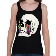 PRINTFASHION Skull cry - Női atléta - Fekete női trikó