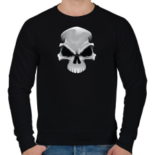 PRINTFASHION Skull - Férfi pulóver - Fekete férfi pulóver, kardigán