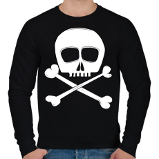 PRINTFASHION skull - Férfi pulóver - Fekete