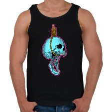 PRINTFASHION Skull hang - Férfi atléta - Fekete atléta, trikó