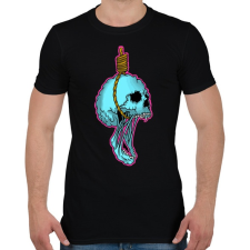 PRINTFASHION Skull hang - Férfi póló - Fekete férfi póló