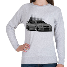 PRINTFASHION skyline - Női pulóver - Sport szürke női pulóver, kardigán