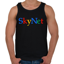 PRINTFASHION Skynet - Férfi atléta - Fekete atléta, trikó