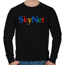 PRINTFASHION Skynet - Férfi pulóver - Fekete
