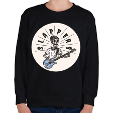 PRINTFASHION Slappers - Gitáros minta - Gyerek pulóver - Fekete gyerek pulóver, kardigán