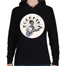 PRINTFASHION Slappers - Gitáros minta - Női kapucnis pulóver - Fekete női pulóver, kardigán