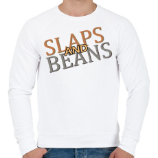 PRINTFASHION Slaps and Beans  - Férfi pulóver - Fehér