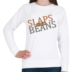 PRINTFASHION Slaps and Beans  - Női pulóver - Fehér