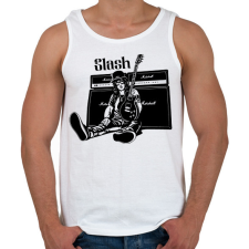 PRINTFASHION slash 2 - Férfi atléta - Fehér atléta, trikó