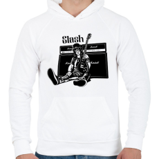 PRINTFASHION slash 2 - Férfi kapucnis pulóver - Fehér